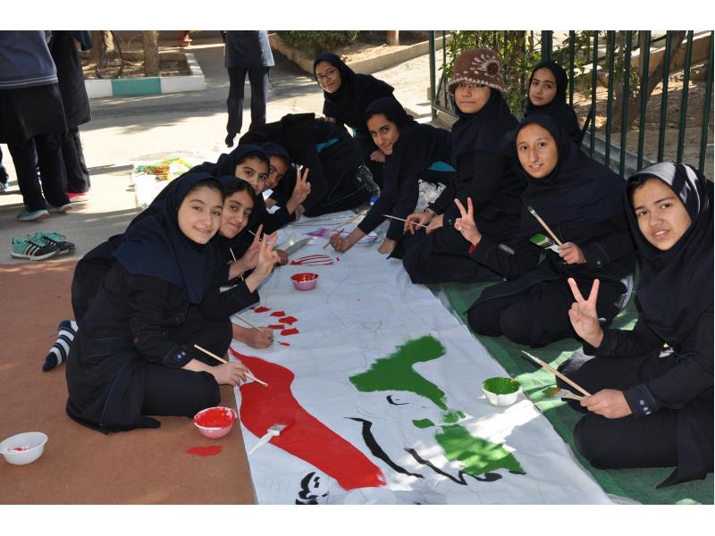 نقاشی روی پارچه(دهه فجر)